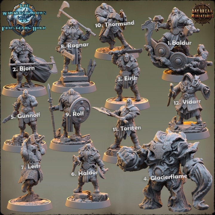 The Wintershadow of Frostfang Hold Pack By Daybreak Miniatures!