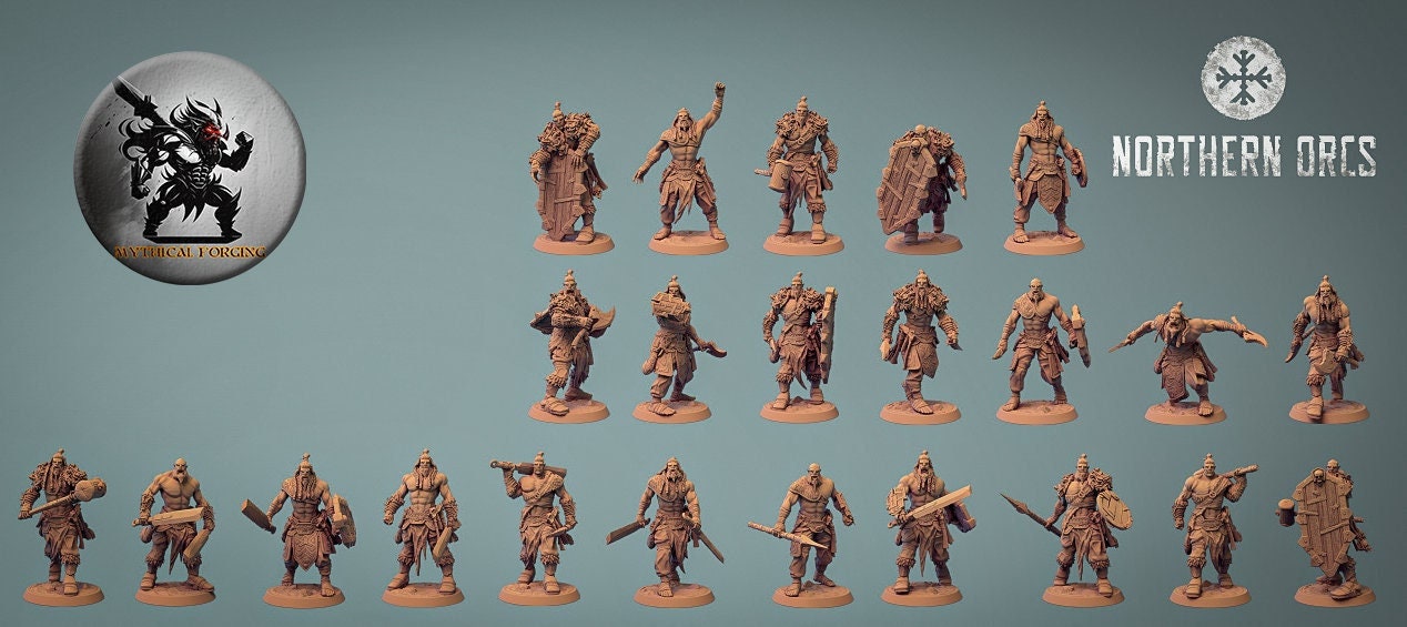 Northern Orcs Infantry Pack By Rescale Miniatures!