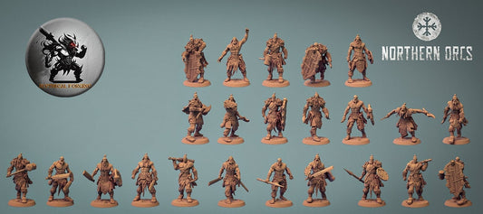 Northern Orcs Infantry Pack By Rescale Miniatures!